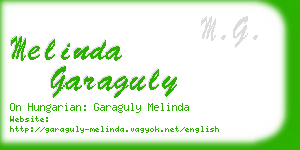 melinda garaguly business card